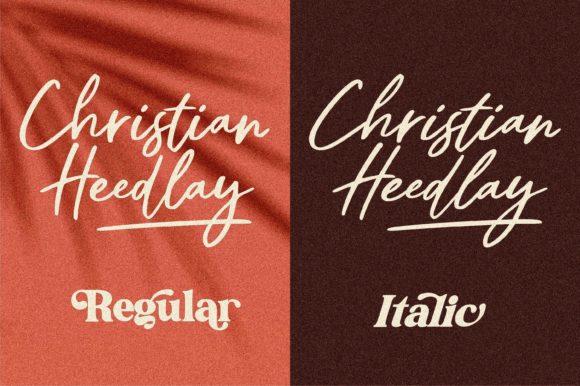 Christian Heedlay Font Poster 14