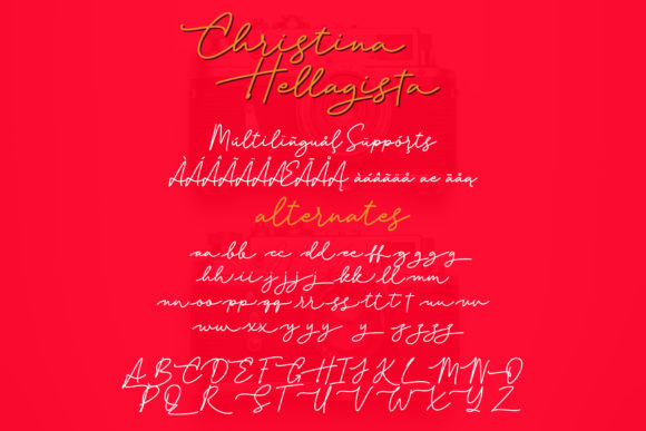 Christina Hellagista Font Poster 5