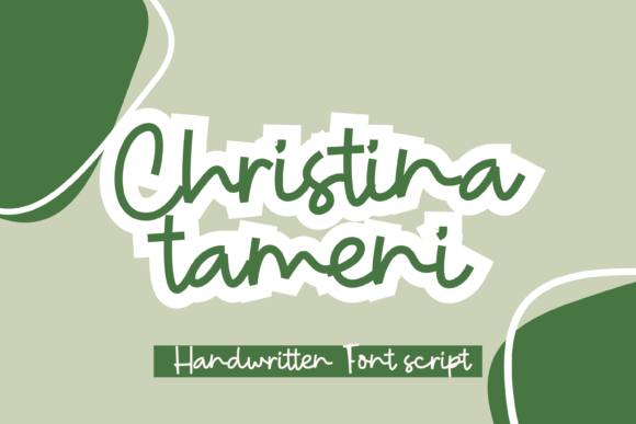 Christina Tameni Font Poster 1