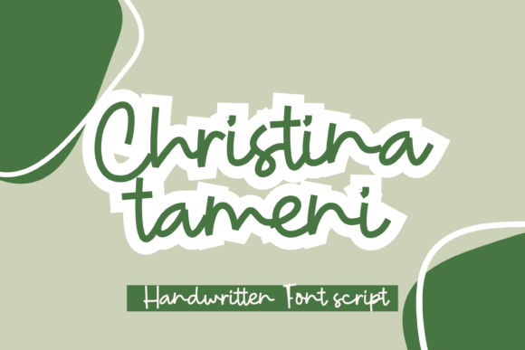 Christina Tameni Font Christina Tameni Font Poster 1