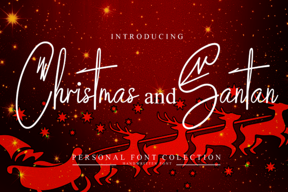 Christmas and Santan Font Poster 1