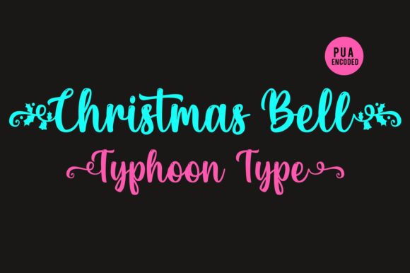 Christmas Bell Font Poster 2