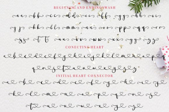 Christmas Blossom Font Poster 12