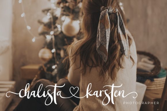 Christmas Blossom Font Poster 5