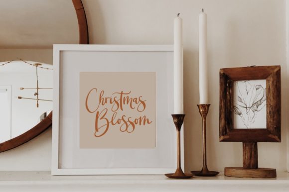 Christmas Blossom Font Poster 8