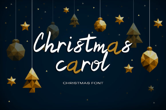 Christmas Carol Font Poster 1