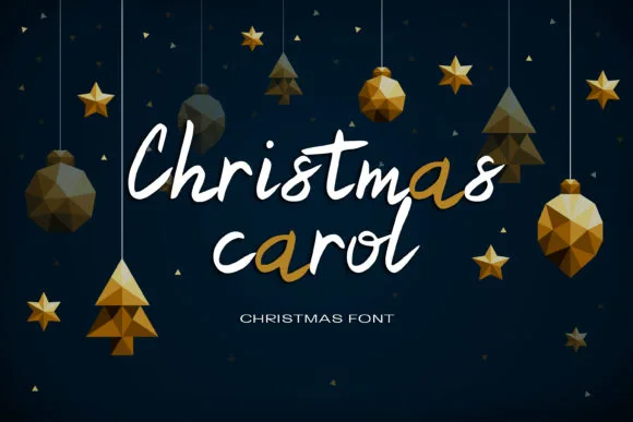 Christmas Carol Font Christmas Carol Font Poster 1