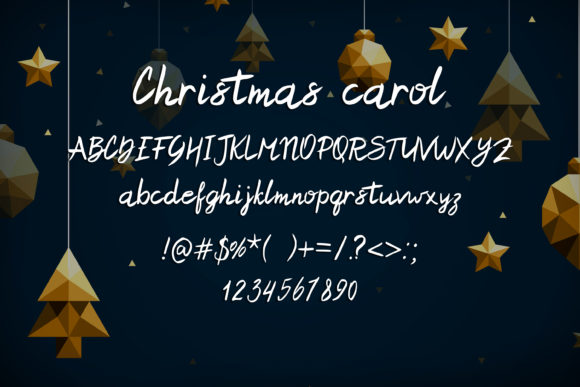 Christmas Carol Font Poster 2
