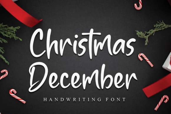 Christmas December Font Poster 1