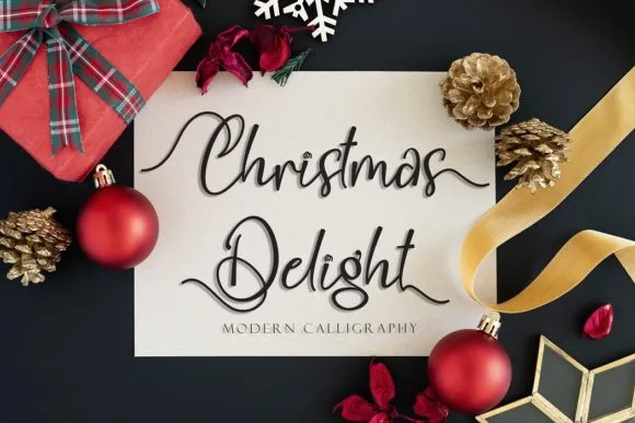 Christmas Delight Font Christmas Delight Font Poster 1