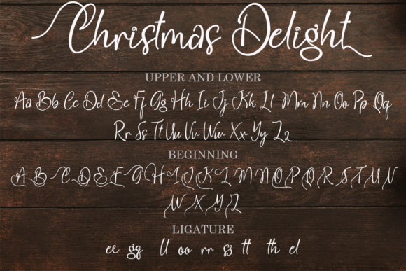 Christmas Delight Font Poster 7