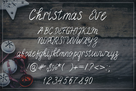 Christmas Eve Font Poster 2