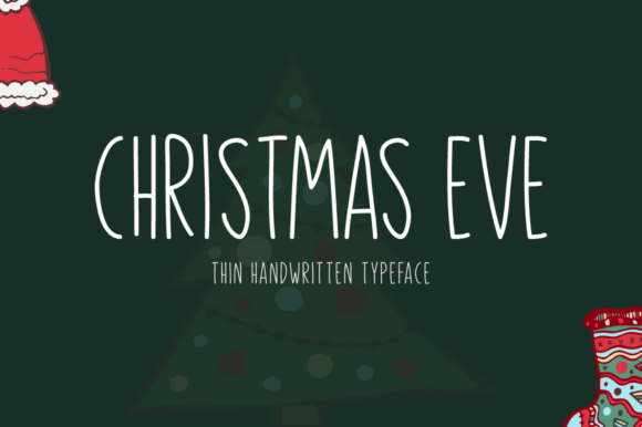 Christmas Eve Font Poster 1