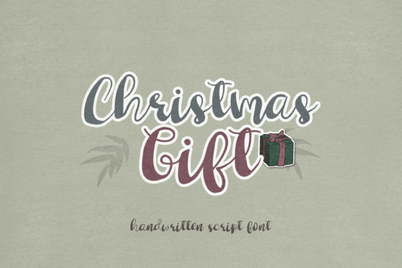 Christmas Gift Font Poster 1