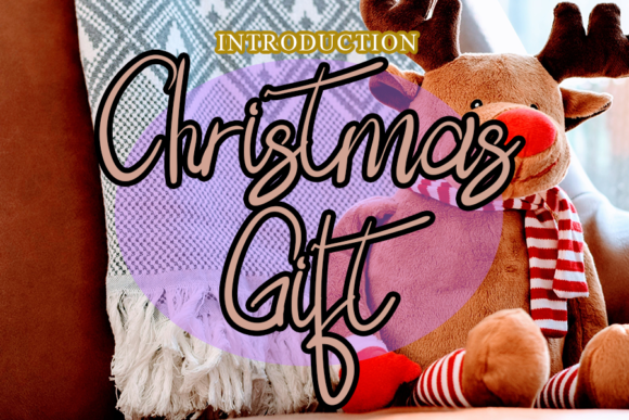 Christmas Gift Font Poster 1