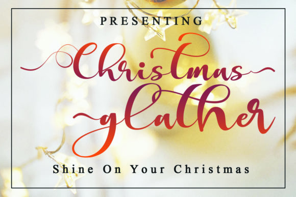 Christmas Glather Font Poster 1