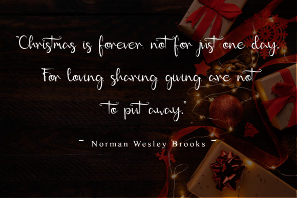 Christmas Glory Font Poster 2