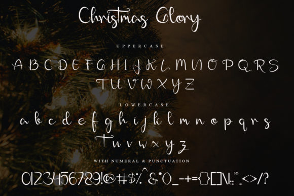 Christmas Glory Font Poster 6