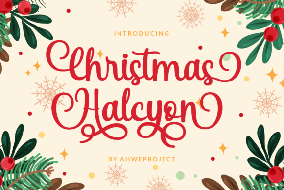 Christmas Halcyon Font