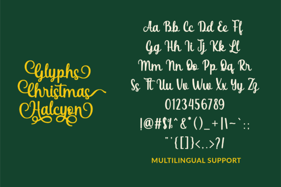 Christmas Halcyon Font Poster 2