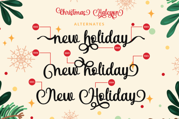 Christmas Halcyon Font Poster 3