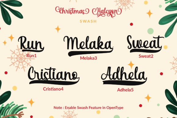 Christmas Halcyon Font Poster 4