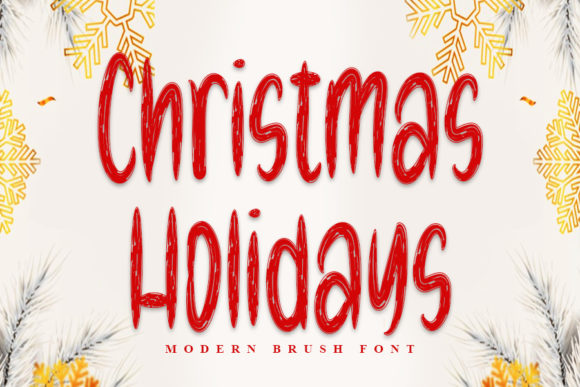 Christmas Holidays Font Poster 1