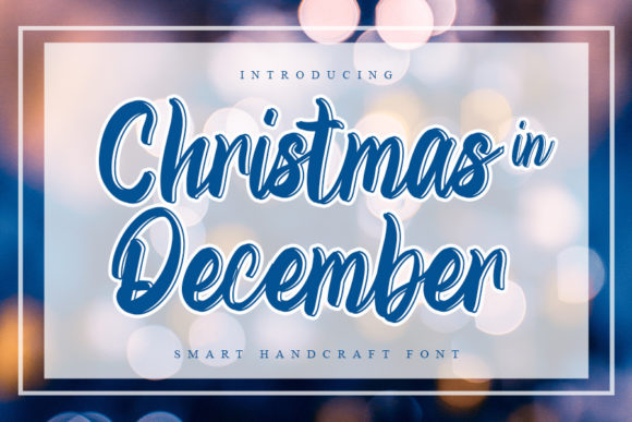 Christmas in December Font Poster 1