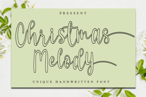 Christmas Melody Font Poster 1