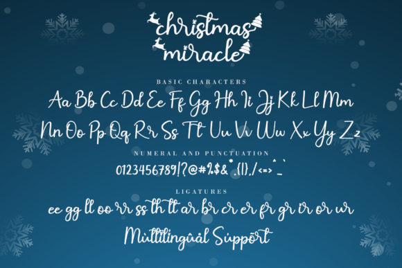 Christmas Miracle Font Poster 9