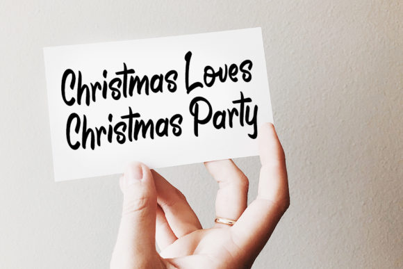Christmas New Year Font Poster 4