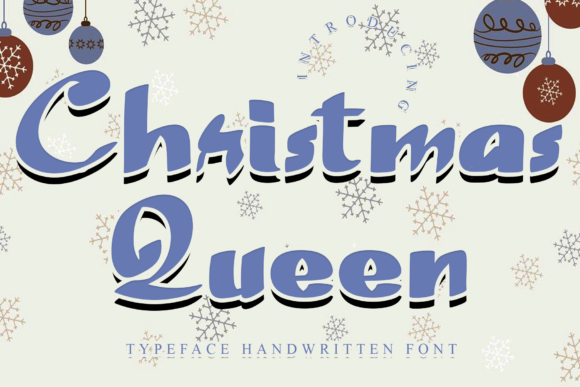 Christmas Queen Font Poster 1