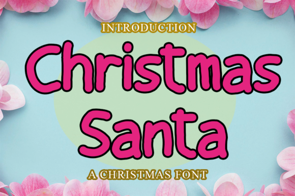 Christmas Santa Font Poster 1