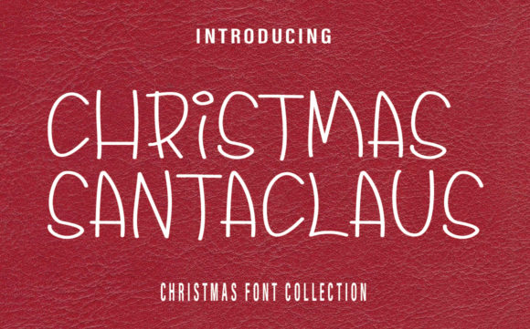 Christmas Santaclaus Font Poster 1