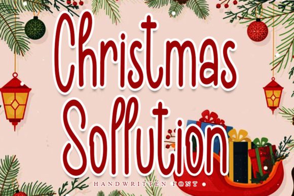 Christmas Solution Font Poster 1