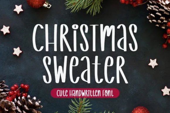 Christmas Sweater Font Christmas Sweater Font Poster 1