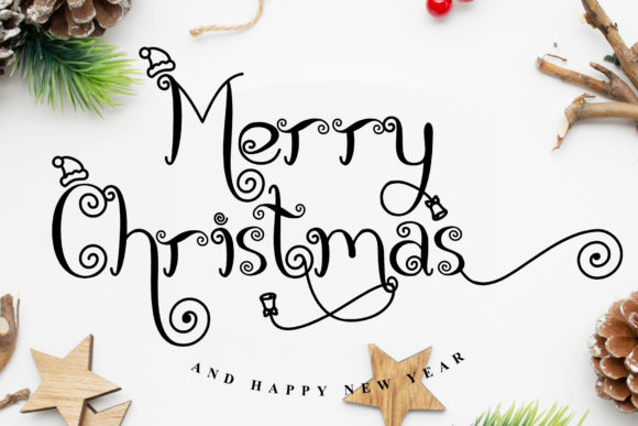 Christmas Thania Font Poster 5