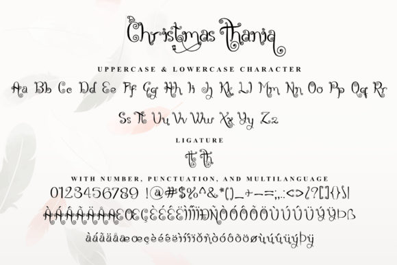 Christmas Thania Font Poster 8