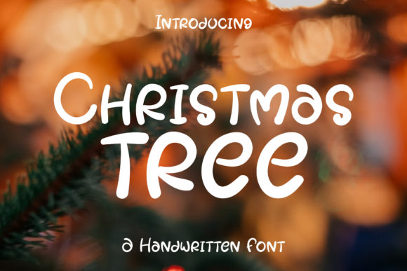 Christmas Tree Font Poster 1