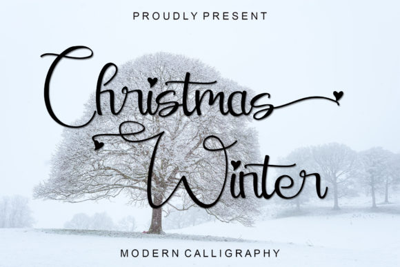 Christmas Winter Font Poster 1