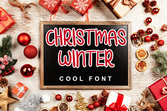 Christmas Winter Font Poster 1