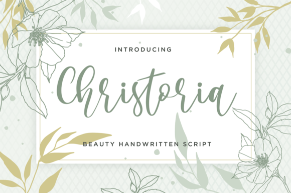 Christoria Font Christoria Font Poster 1