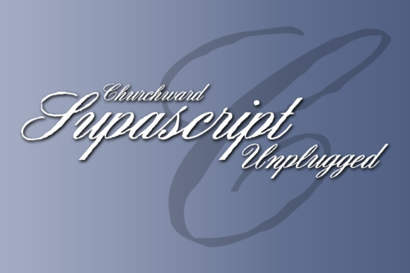 Churchward Supascript Font