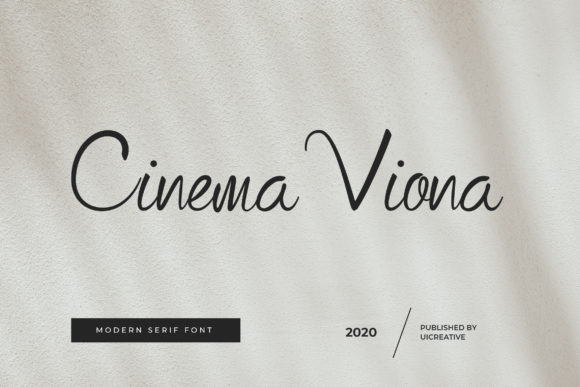 Cinema Viona Font Poster 1