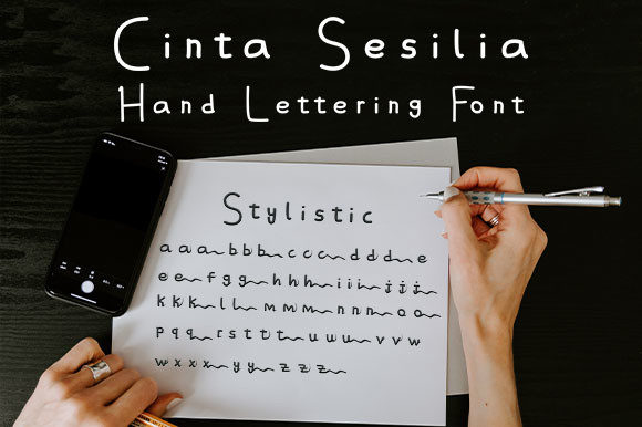 Cinta Sesilia Font Poster 5