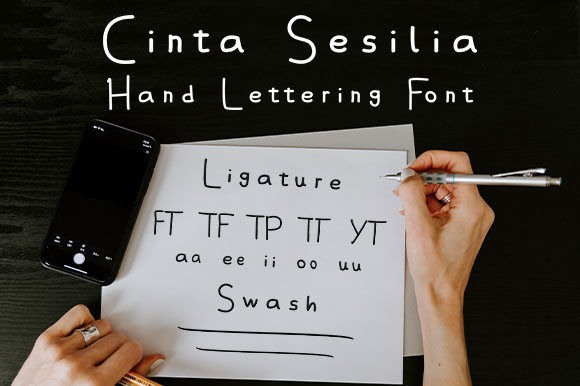 Cinta Sesilia Font Poster 6