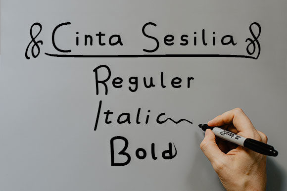 Cinta Sesilia Font Poster 7