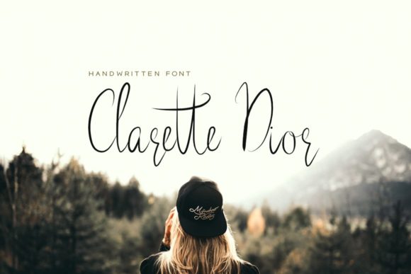 Clarette Dior Font Poster 1