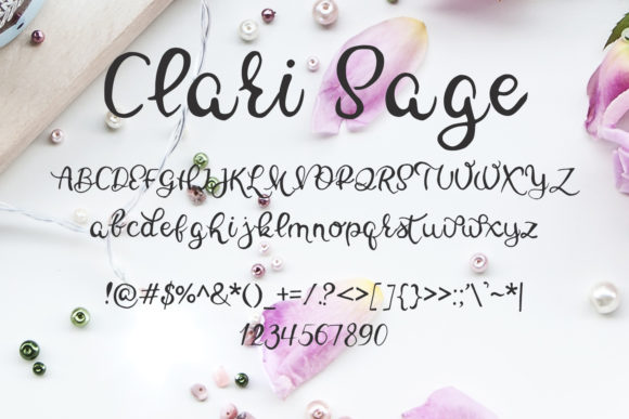Clary Sage Font Poster 2
