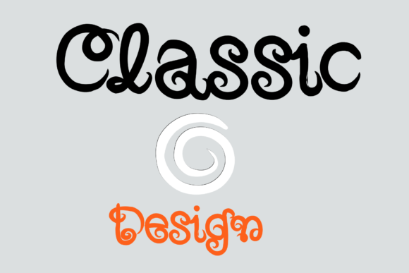 Classic Design Font Poster 1